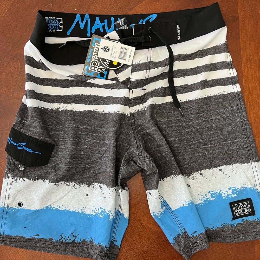Maui & Sons men’s bathing suit swim shorts size 30